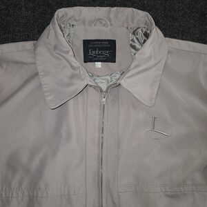 L'Auberge Casino Resort Men's XL Gray Windbreaker Jacket Full Zip Lined Casual C